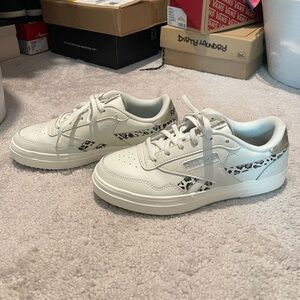 Reebok’s classics with animal pattern. Super chic. Like new.